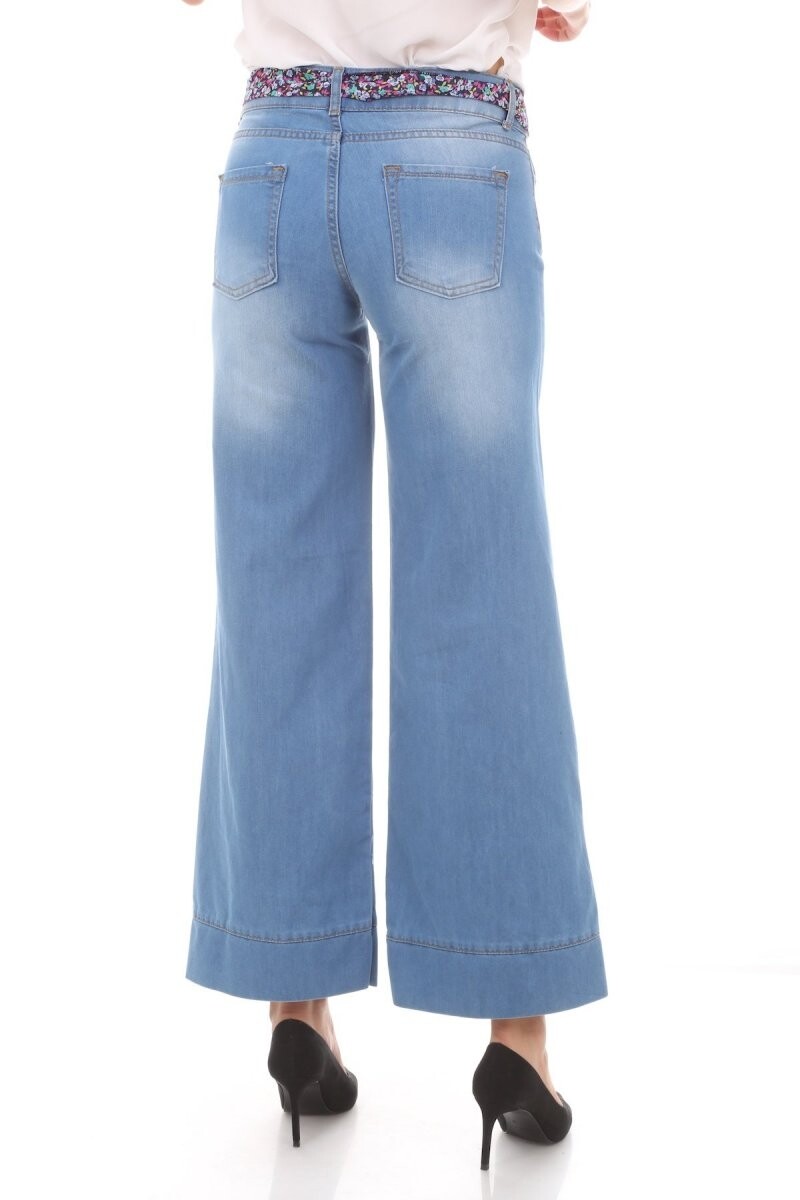 6358 GENİŞ PAÇA KOT PANTOLON
