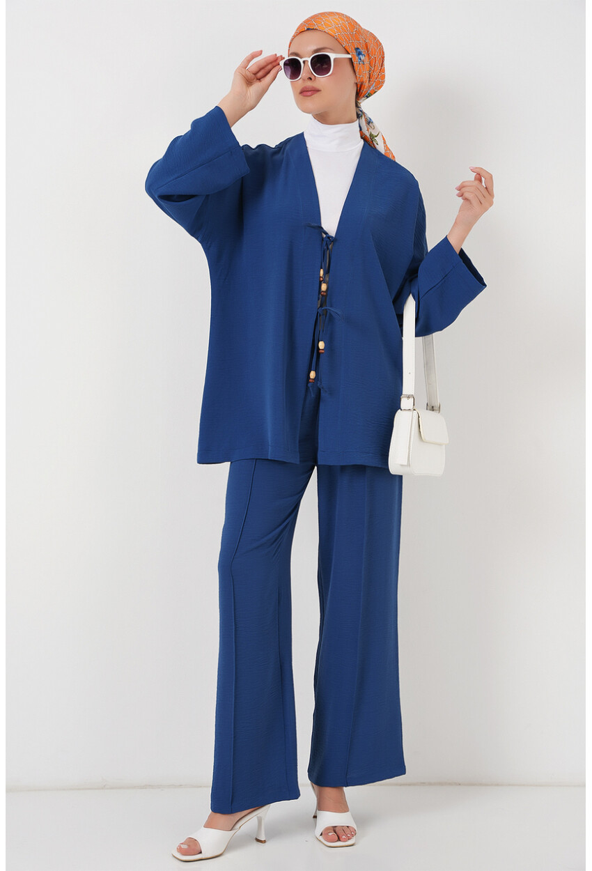 Kadın Ayrobin Kimono Pantolon İkili Takım 6739