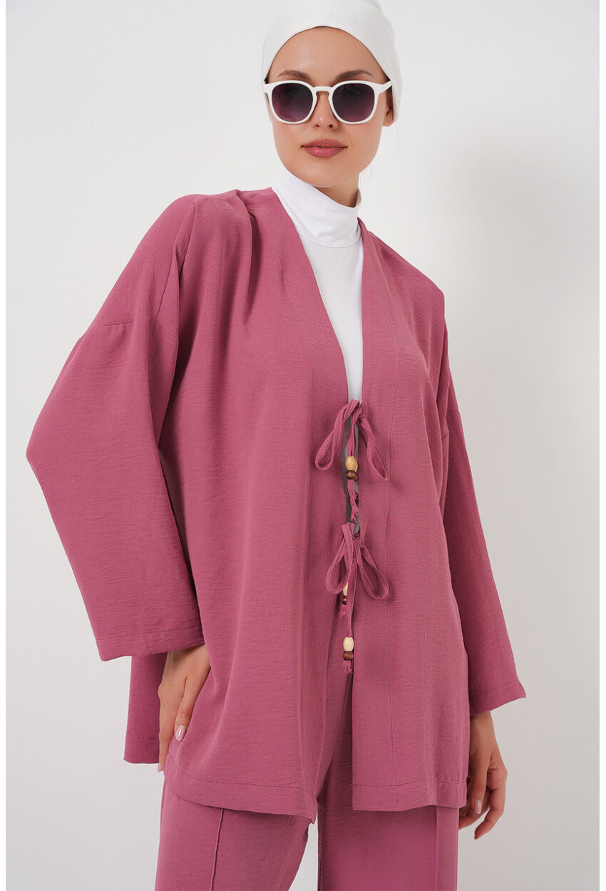 Kadın Ayrobin Kimono Pantolon İkili Takım 6739