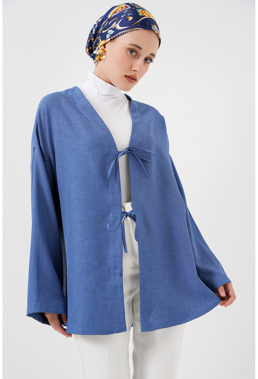 Keten Tesettür Kimono 5968