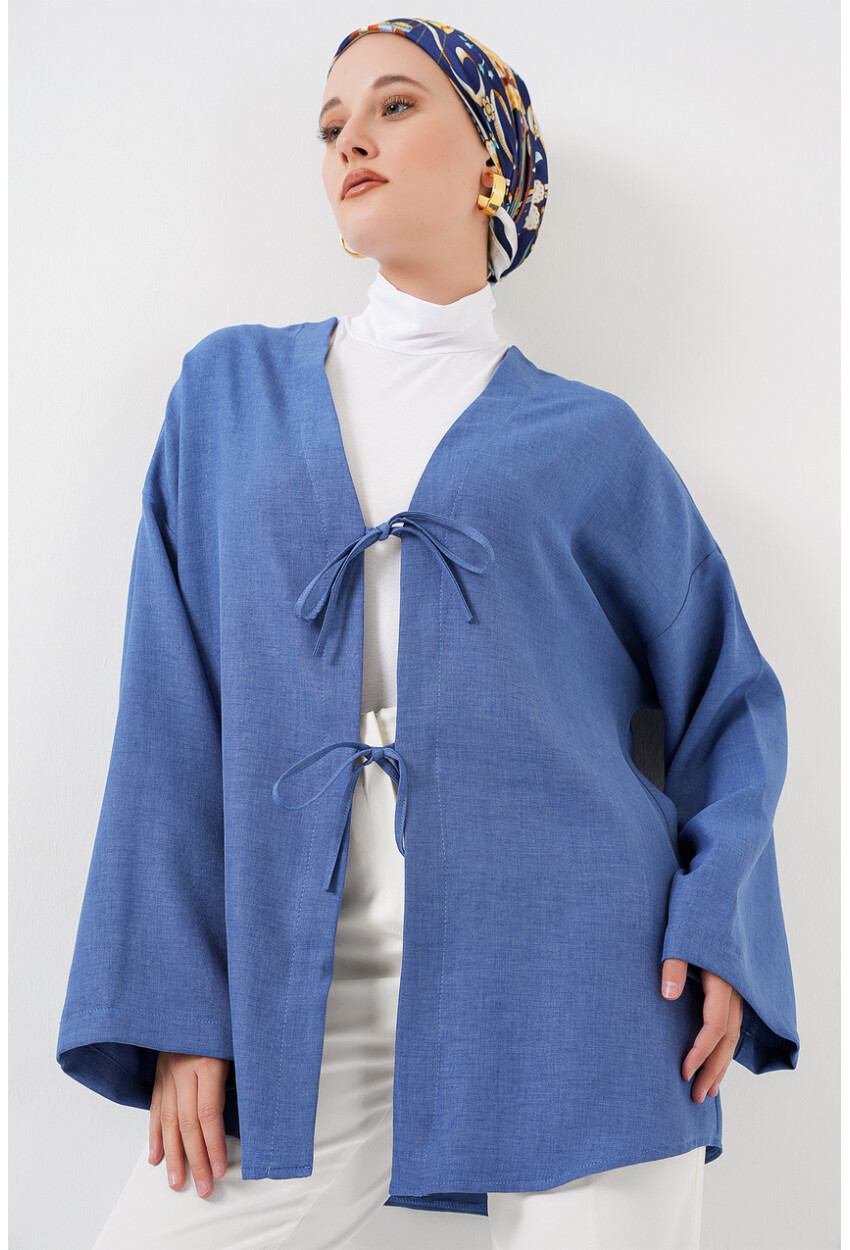 Keten Tesettür Kimono 5968