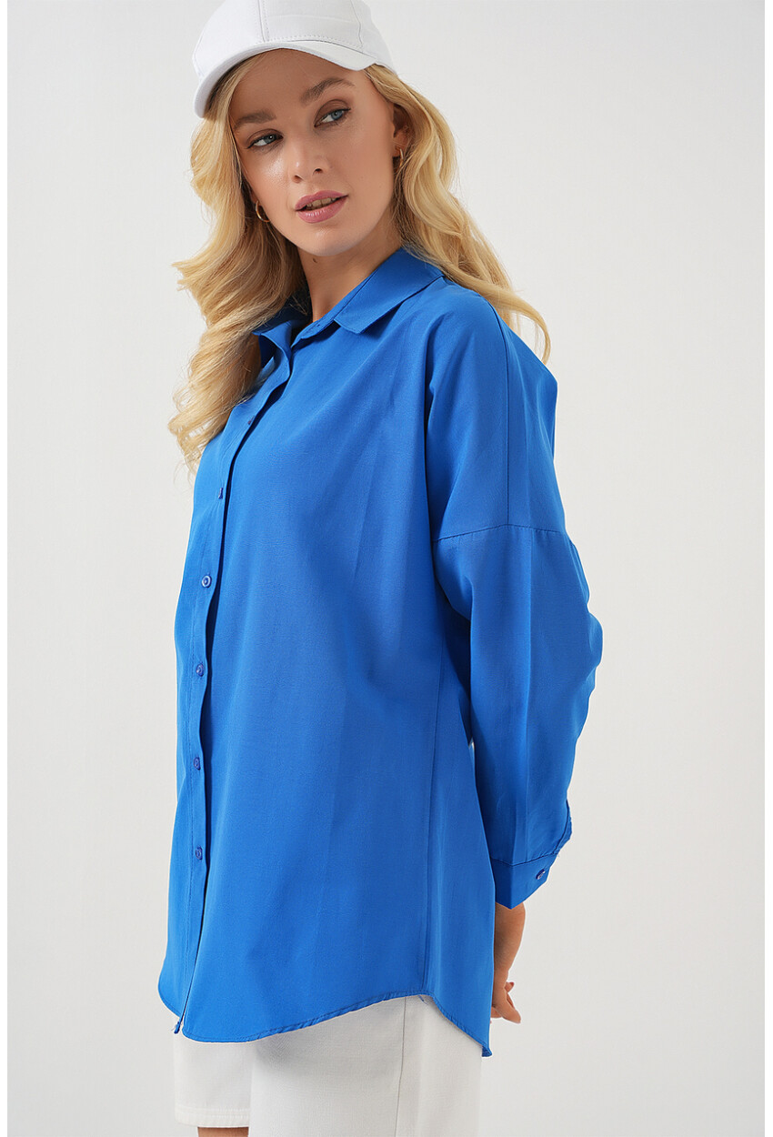 3900 Oversized Long Basic Shirt