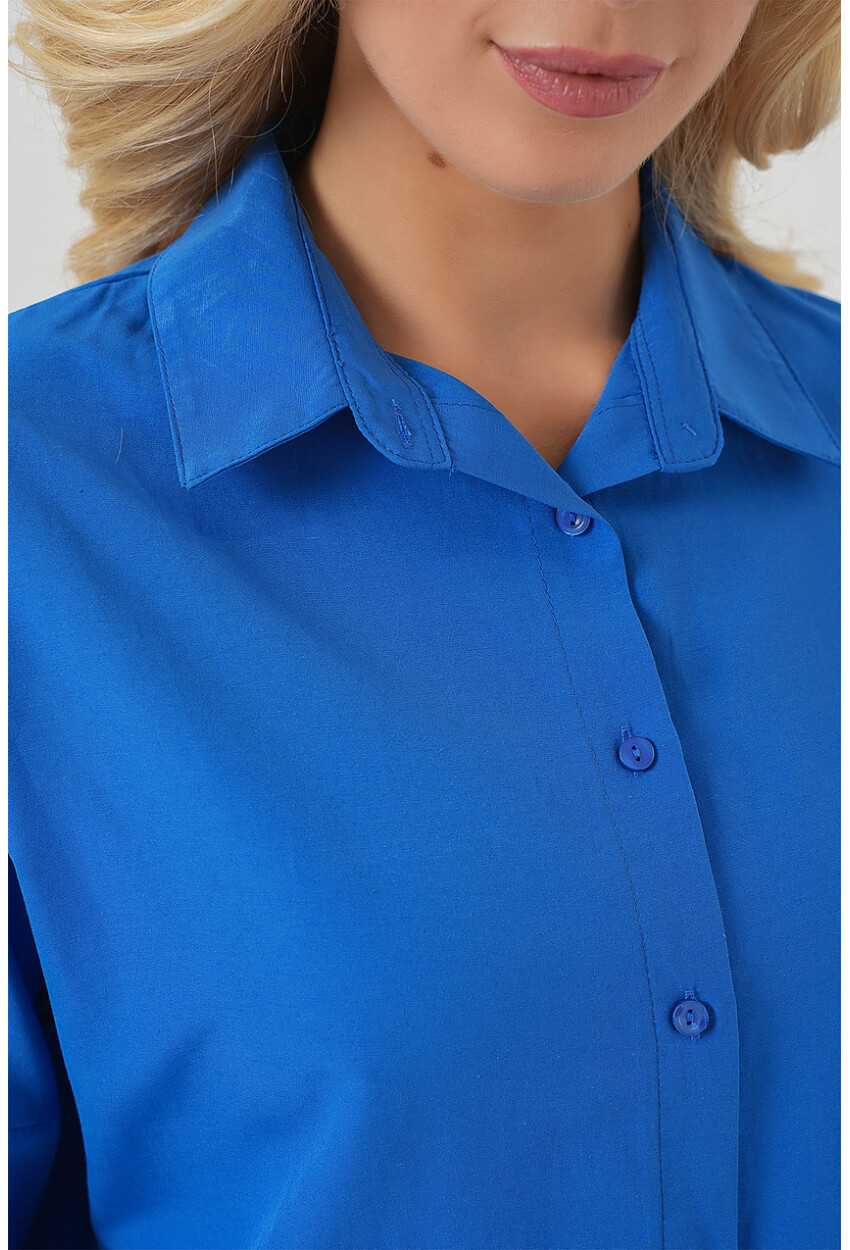3900 Oversized Long Basic Shirt