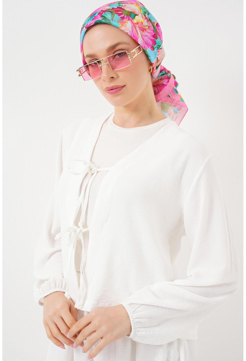 Kadın Ayrobin Kimono Etek İkili Takım 8047