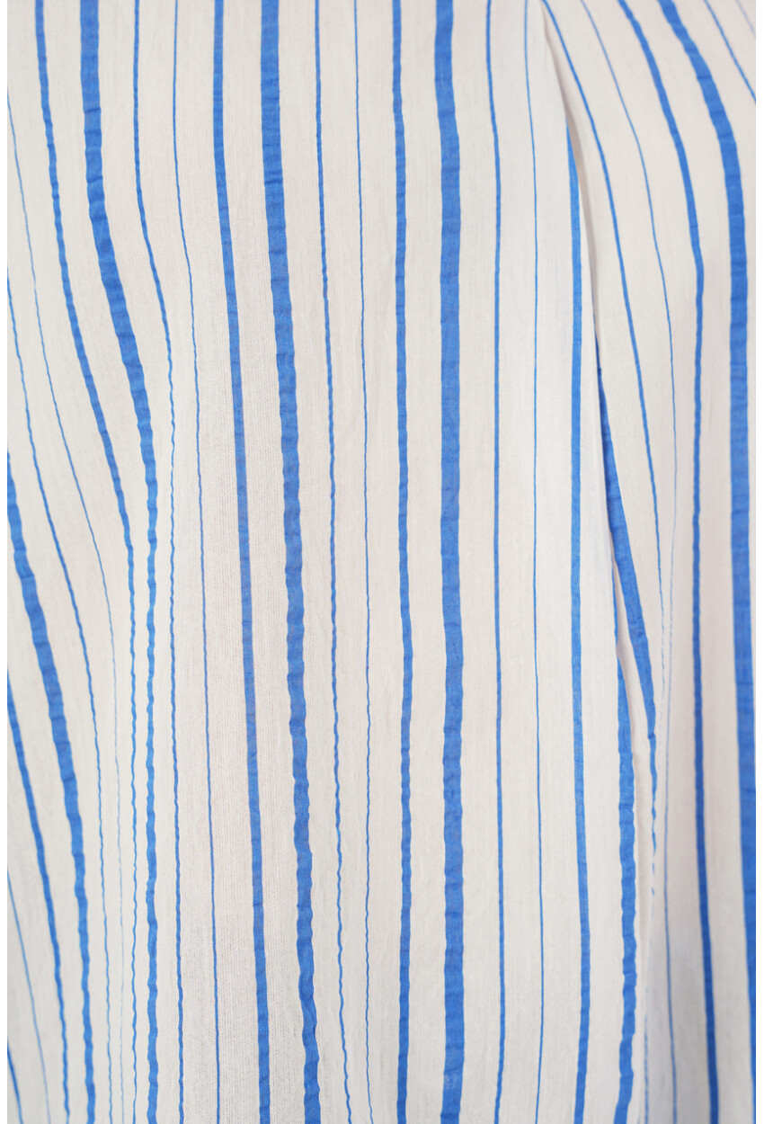 Kadın Çizgili Oversize Bluz 967