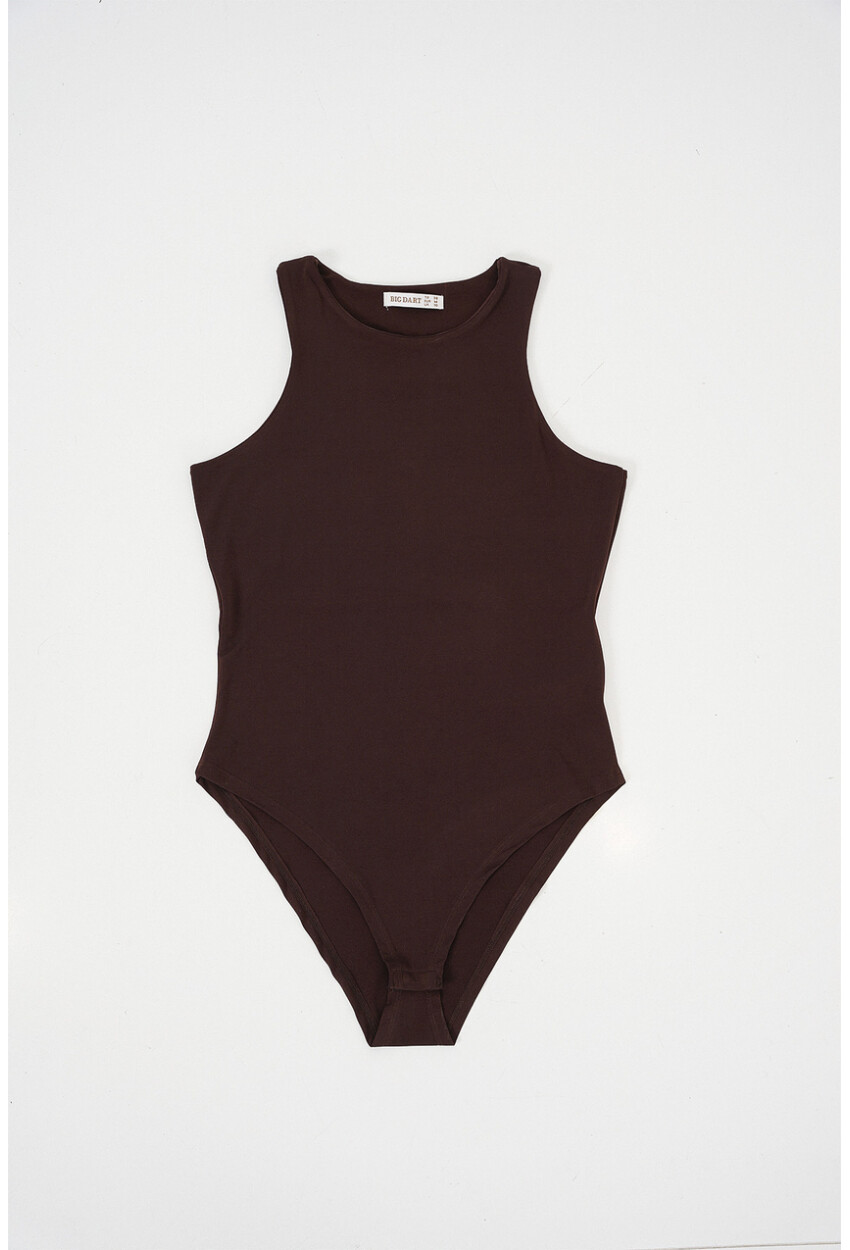 Kadın Halter Yaka Çıtçıtlı Body 972