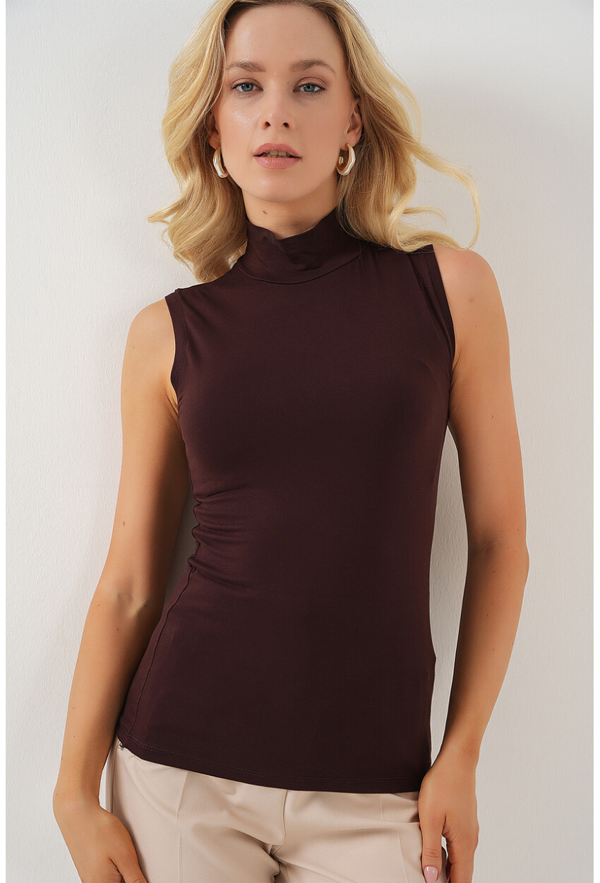 Kadın Kolsuz Body 4348