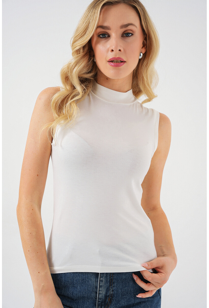 Kadın Kolsuz Body 4348