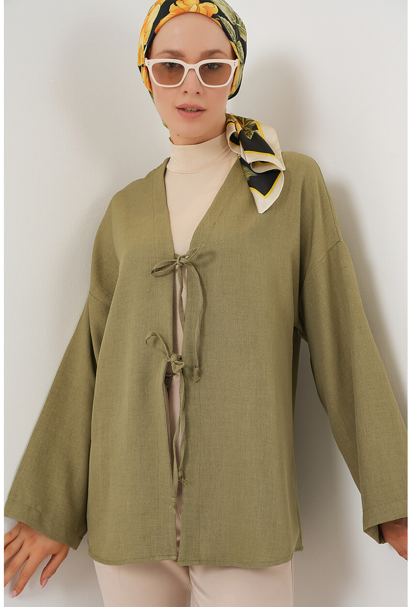 Keten Tesettür Kimono 5968