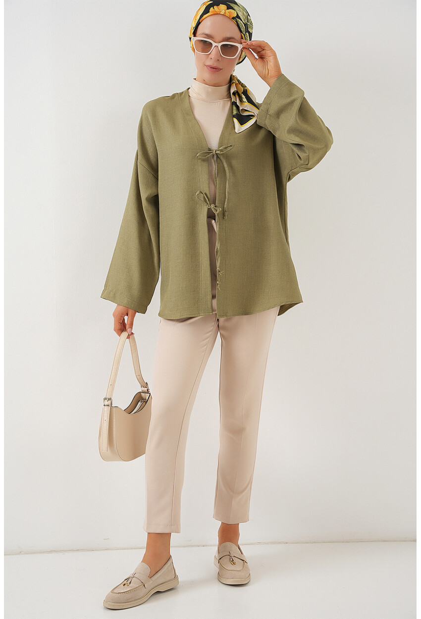 Keten Tesettür Kimono 5968