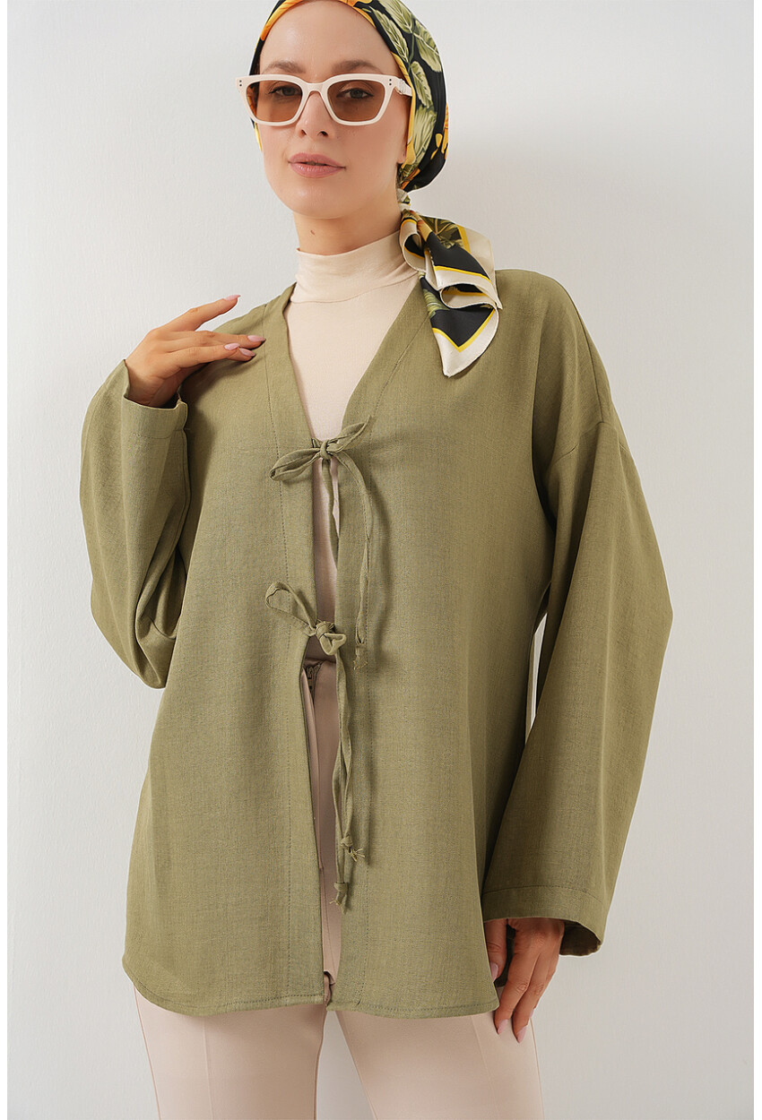Keten Tesettür Kimono 5968