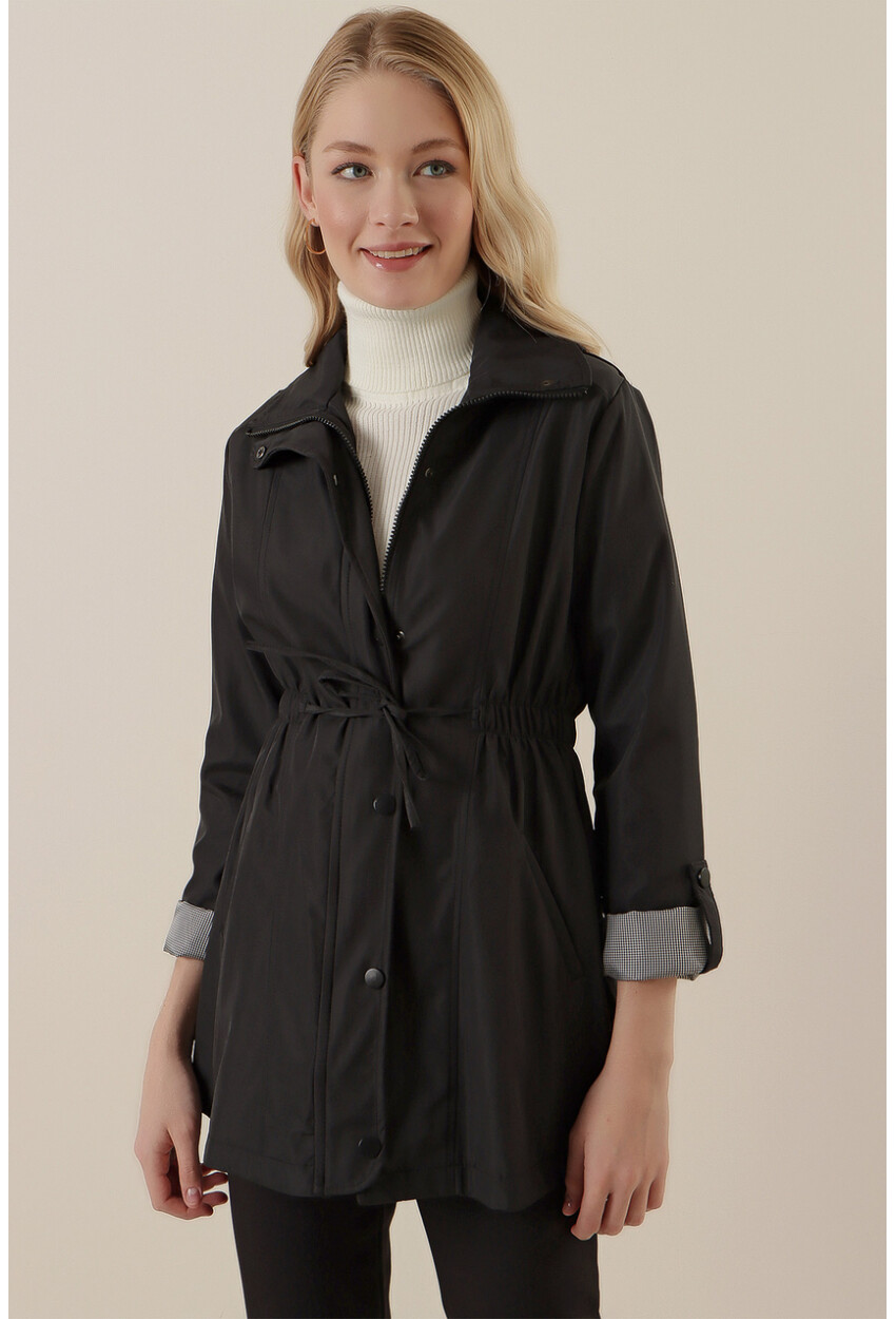 10322 Trench Coat With Drawstring Waist