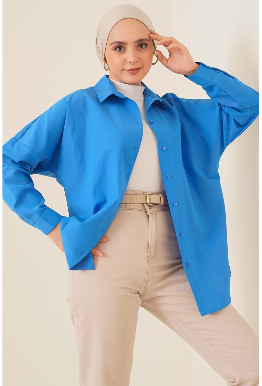 103901 Oversized Basic Hijab Shirt