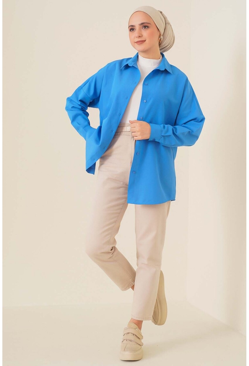 103901 Oversized Basic Hijab Shirt