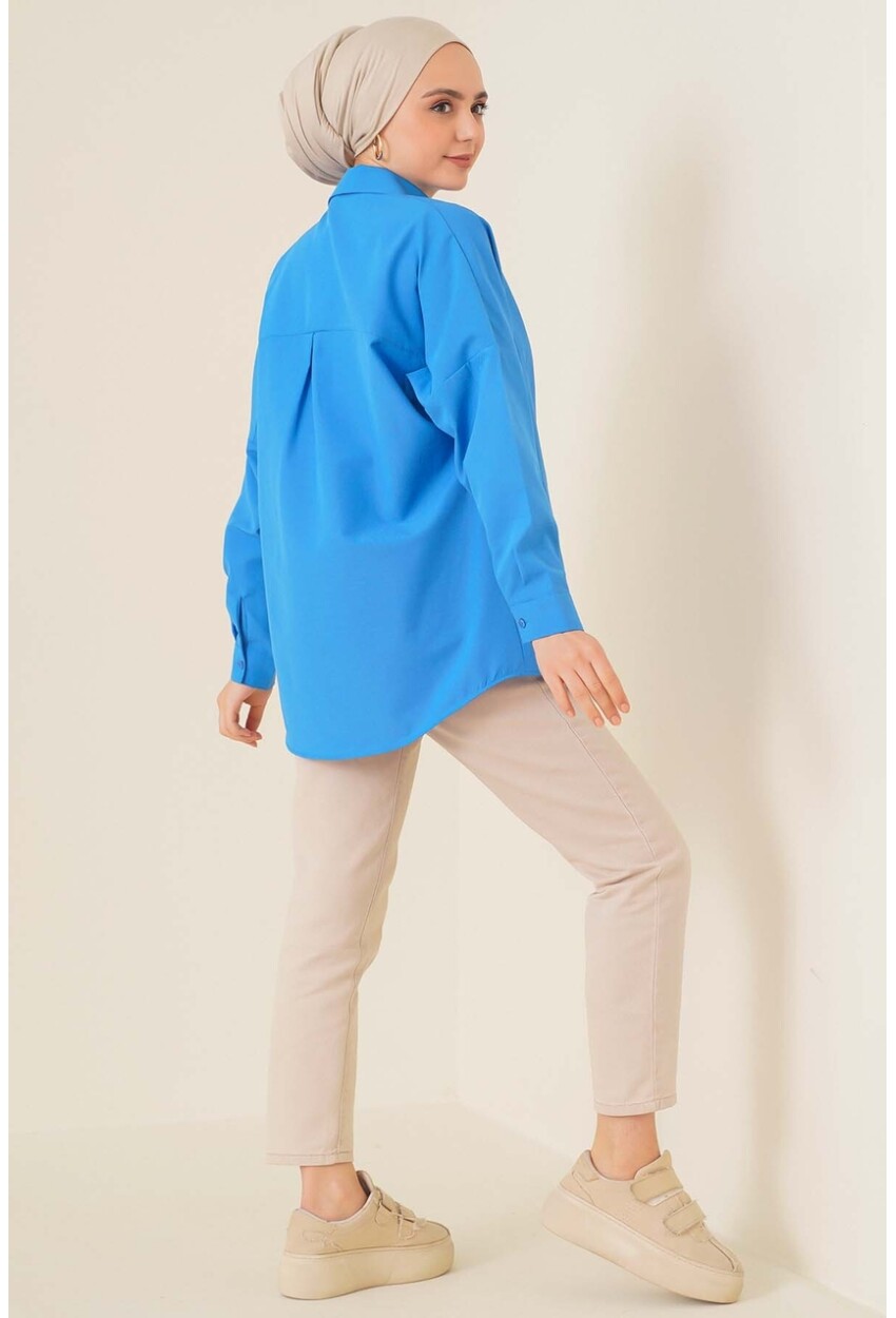 103901 Oversized Basic Hijab Shirt