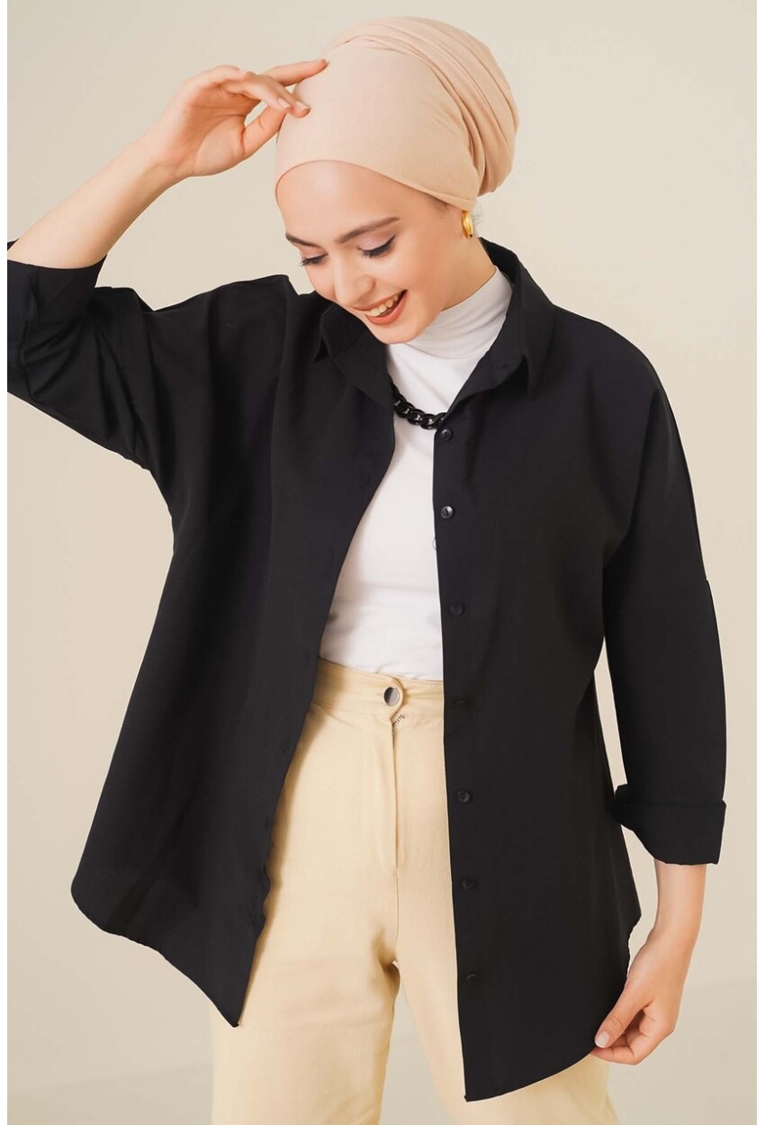 103901 Oversized Basic Hijab Shirt