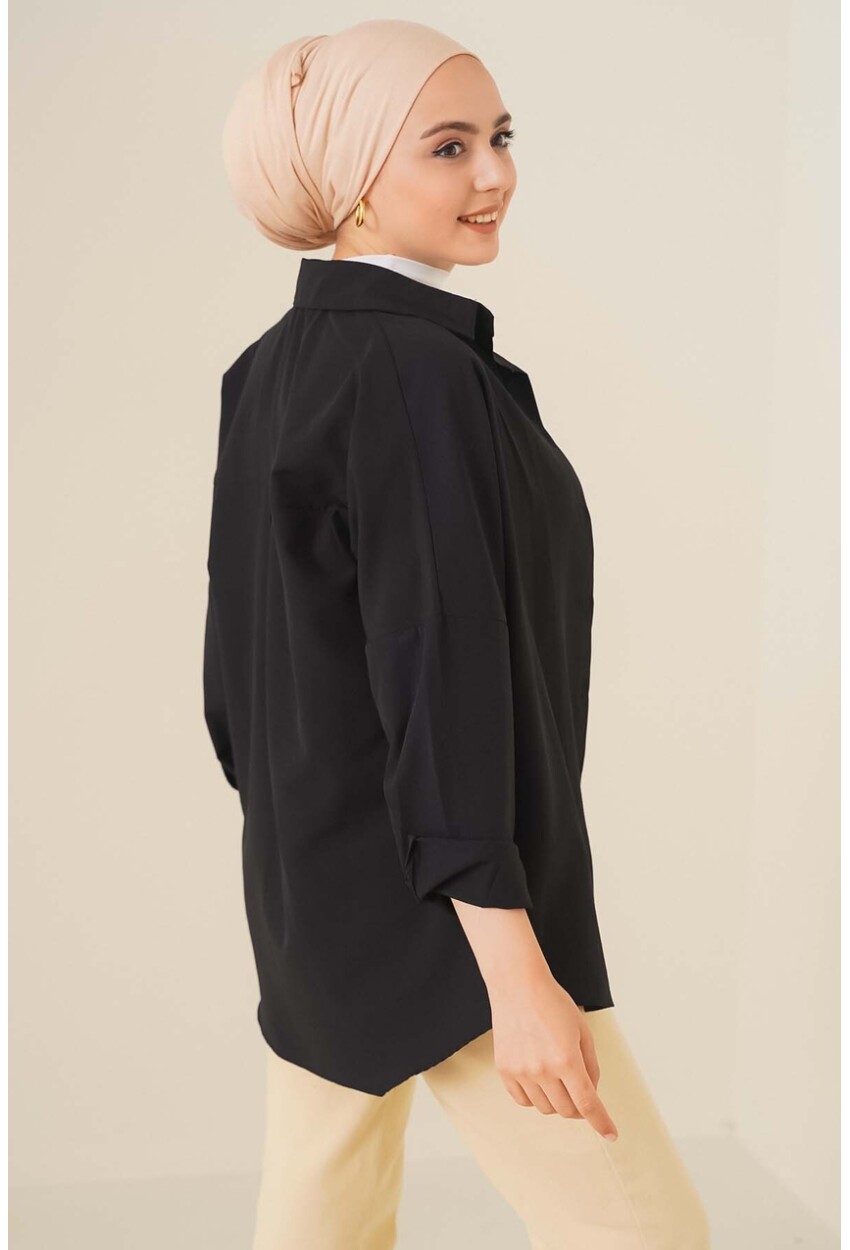 103901 Oversized Basic Hijab Shirt