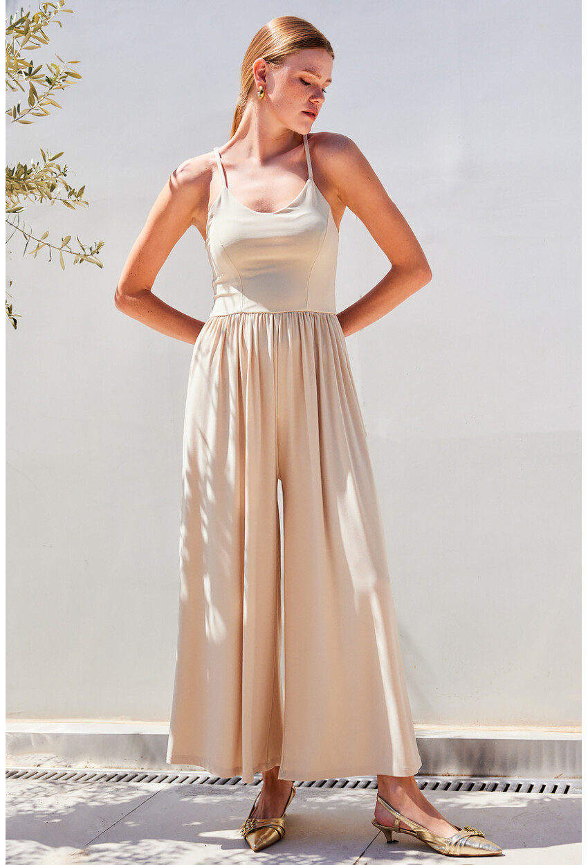 7029 Bol Paça Askılı Tulum