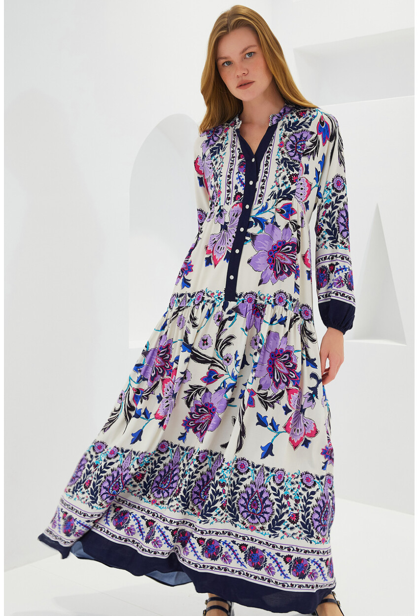 2423 Authentic Patterned Dress