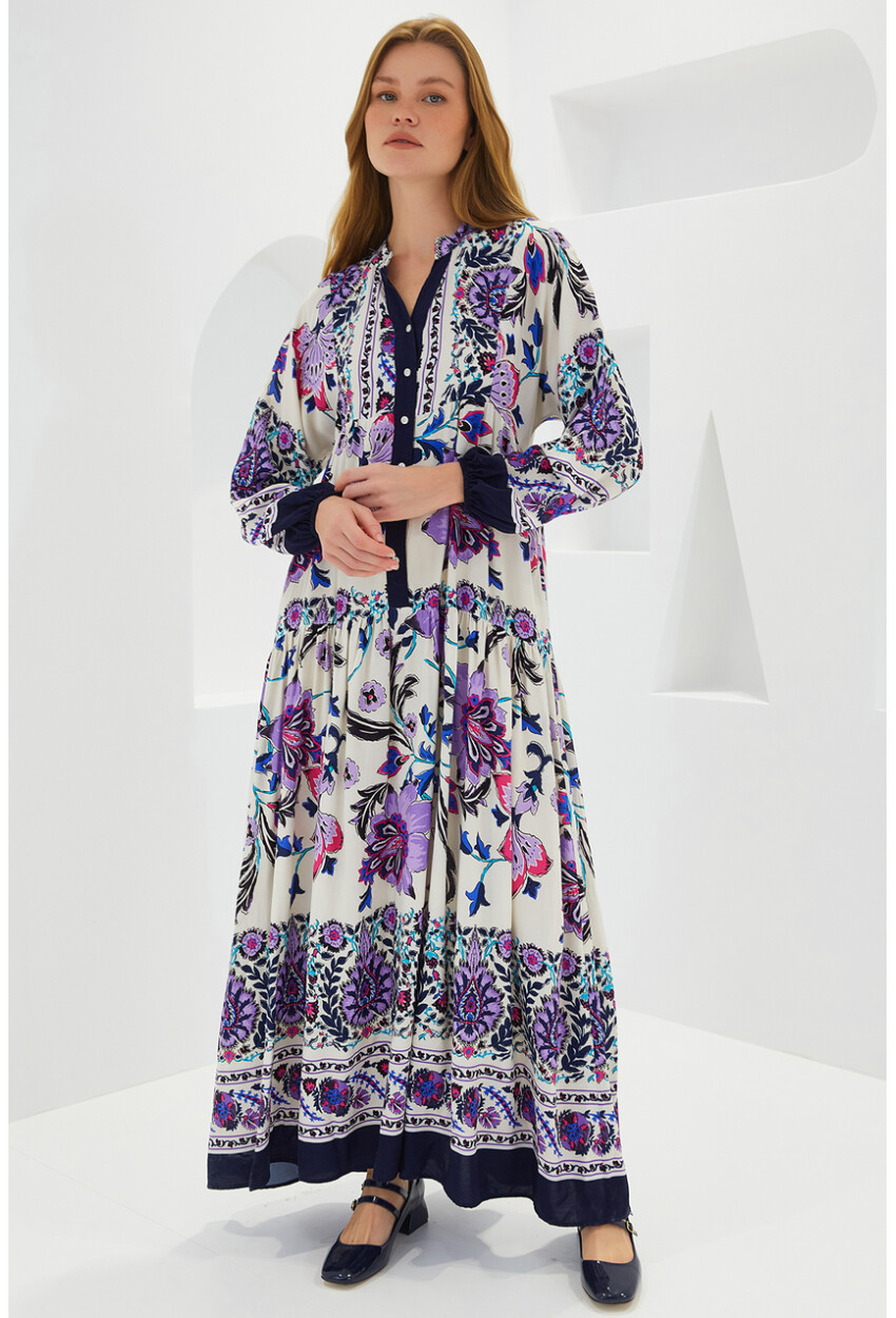 2423 Authentic Patterned Dress