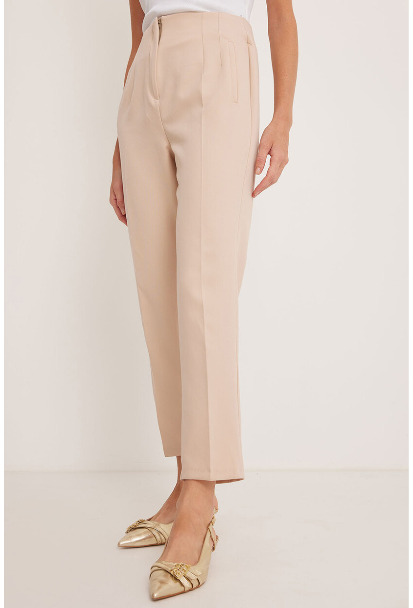 6650 High-Waist Fabric Pants