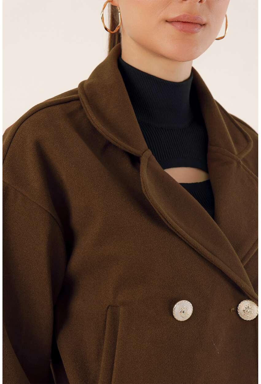 9117 Double-Breasted Crop Jacket