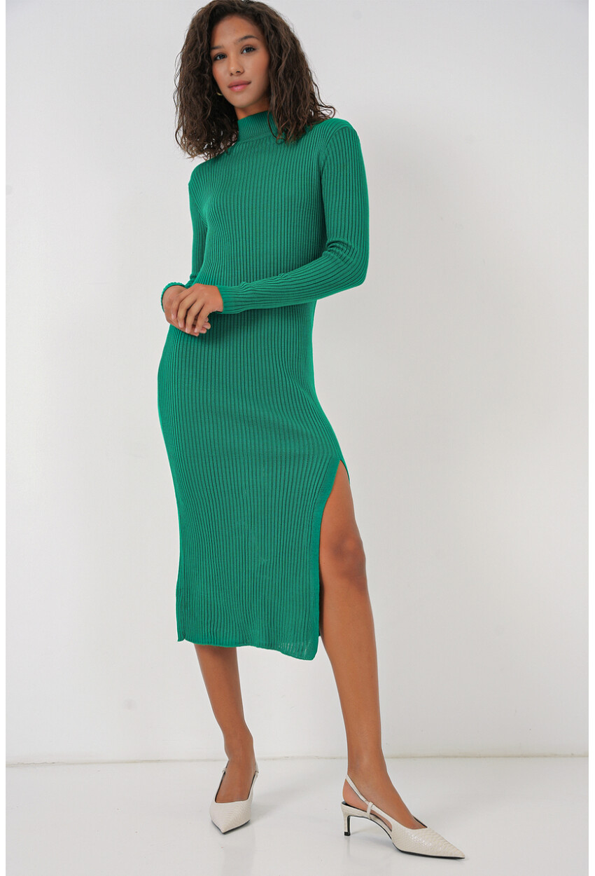 15828 Knit Dress With Slit