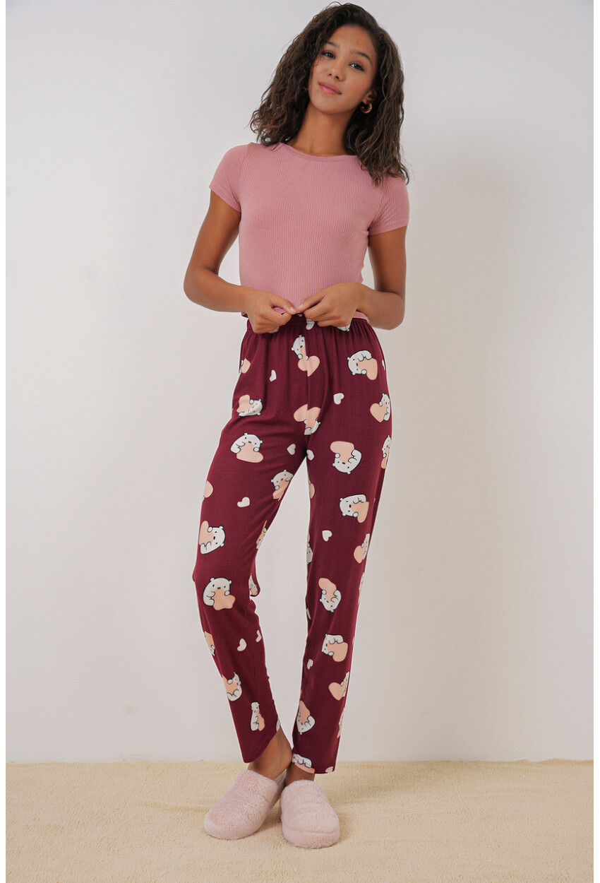 4323 Desenli Pijama Altı