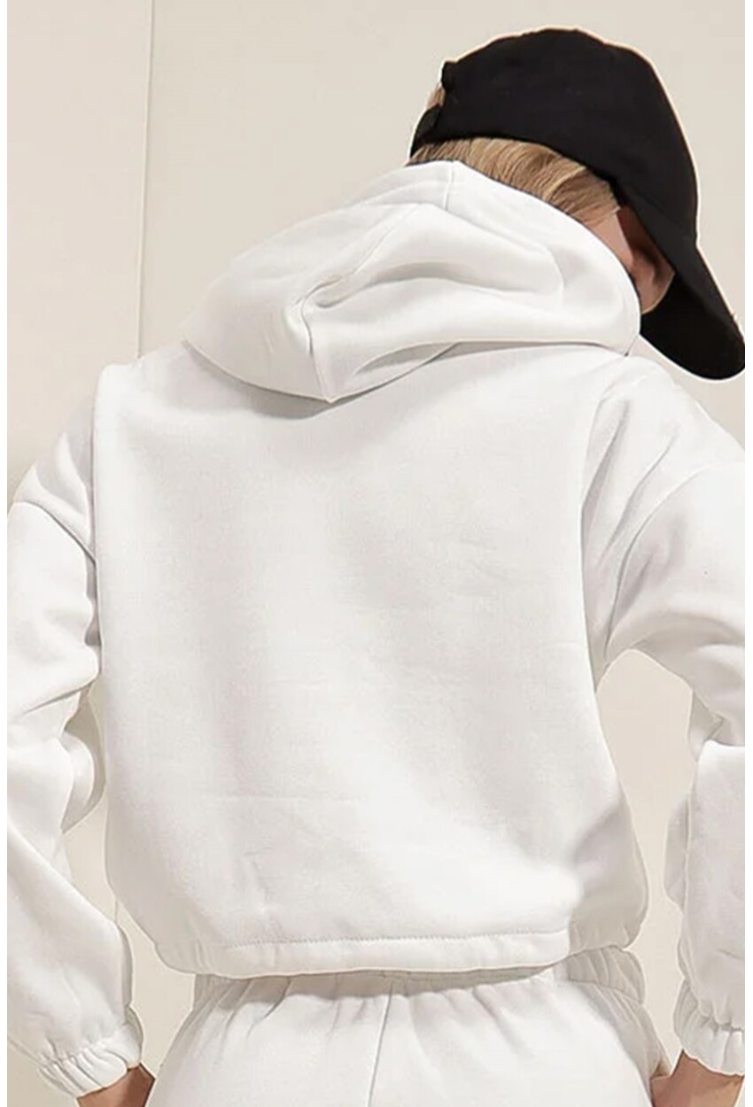 553130 Nasa Baskılı Crop Sweat