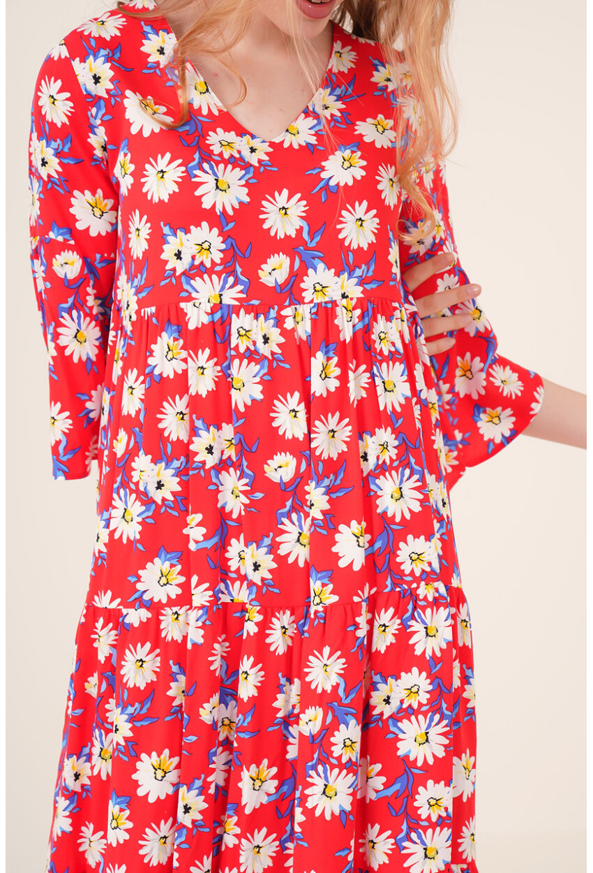 1959 Patterned Viscose Dress