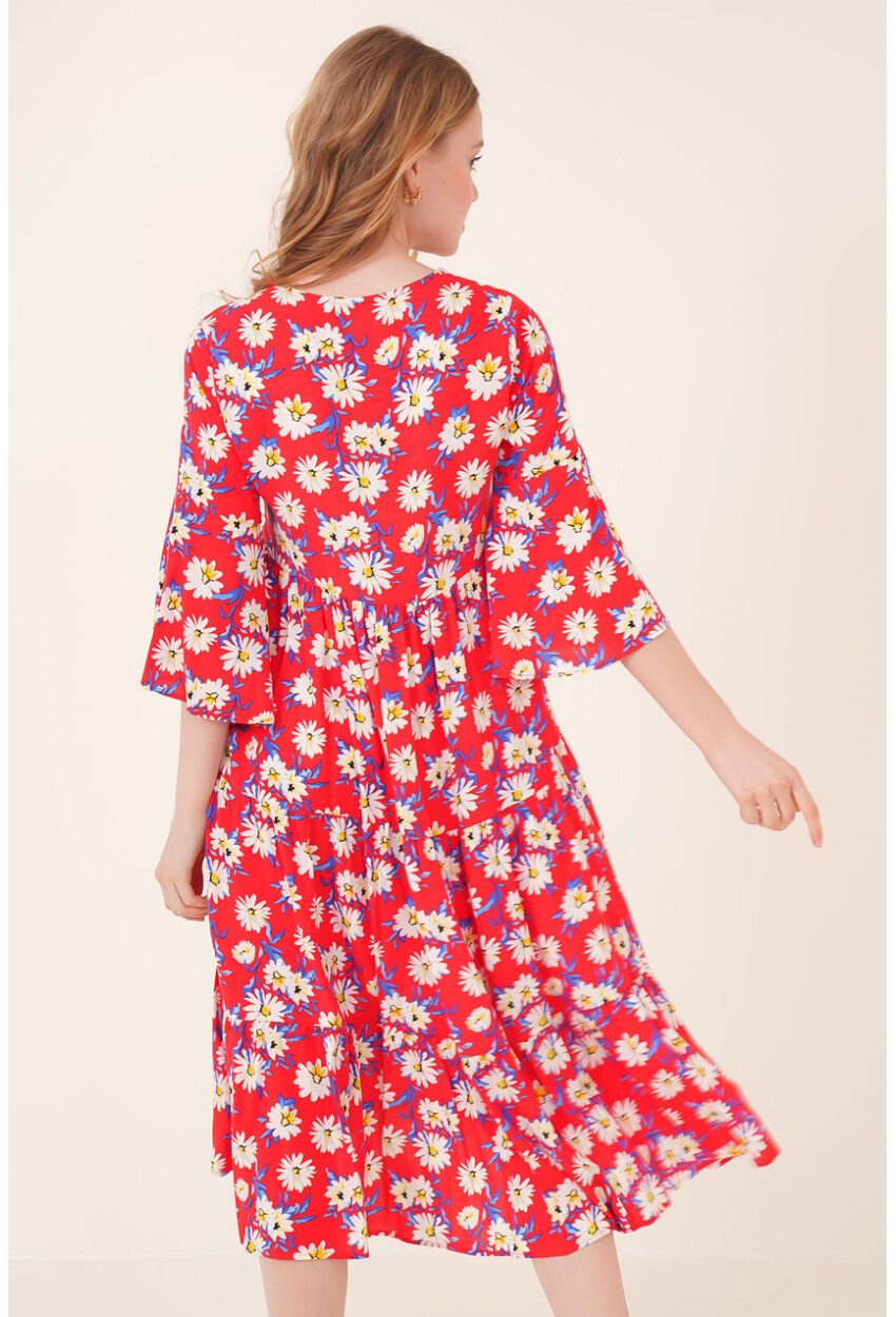 1959 Patterned Viscose Dress