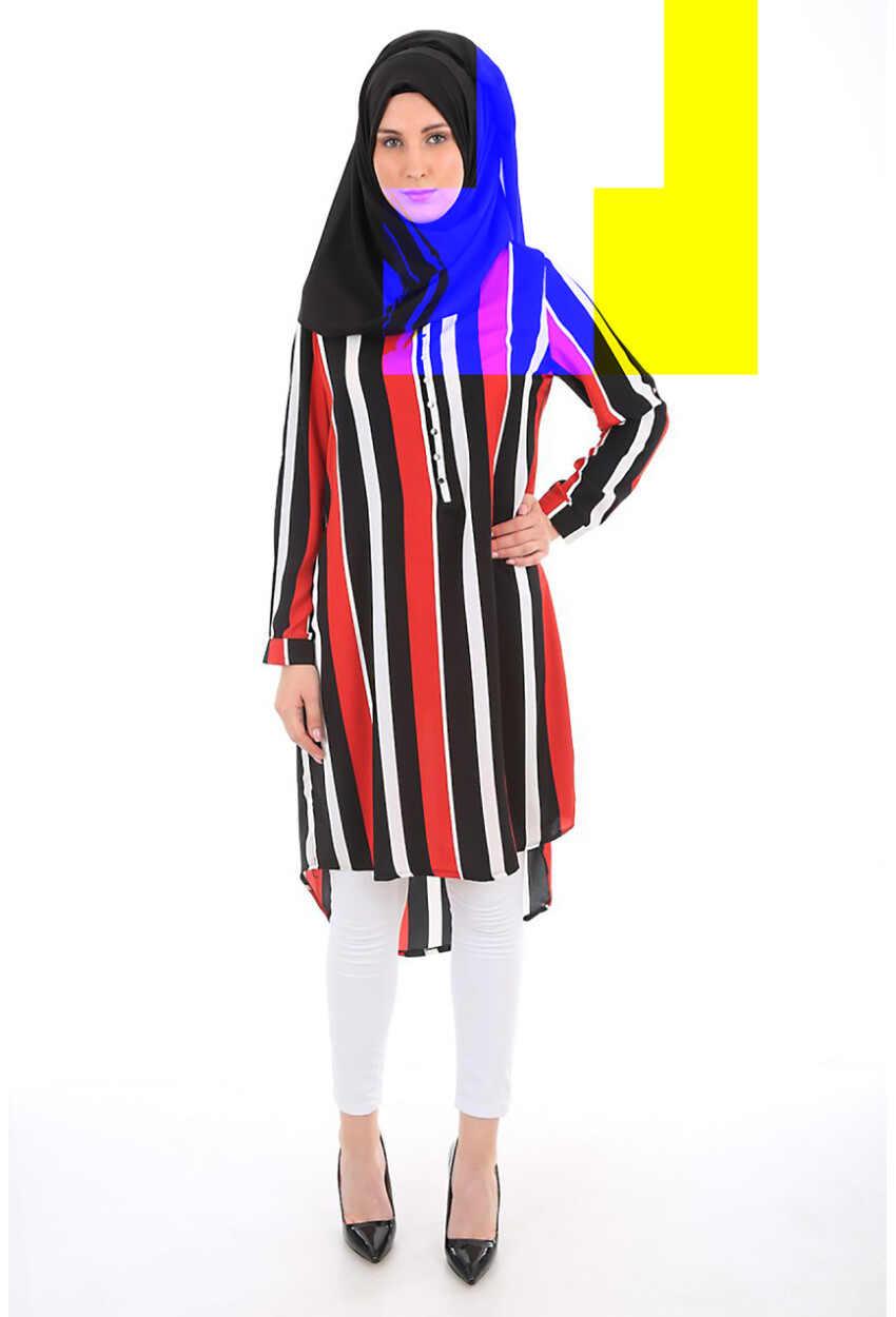 5607 Hakim Yaka Tesettür Tunik