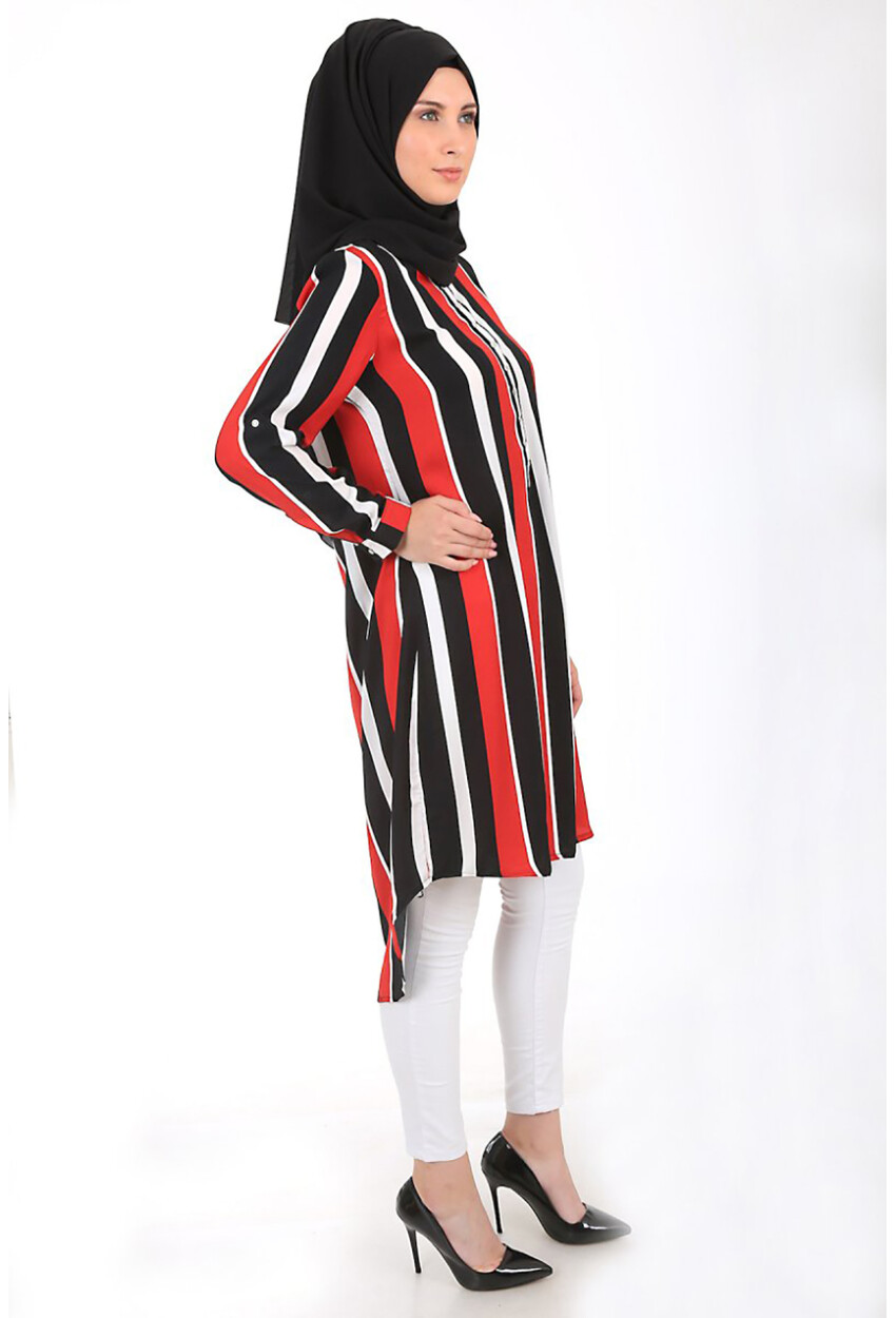 5607 Hakim Yaka Tesettür Tunik