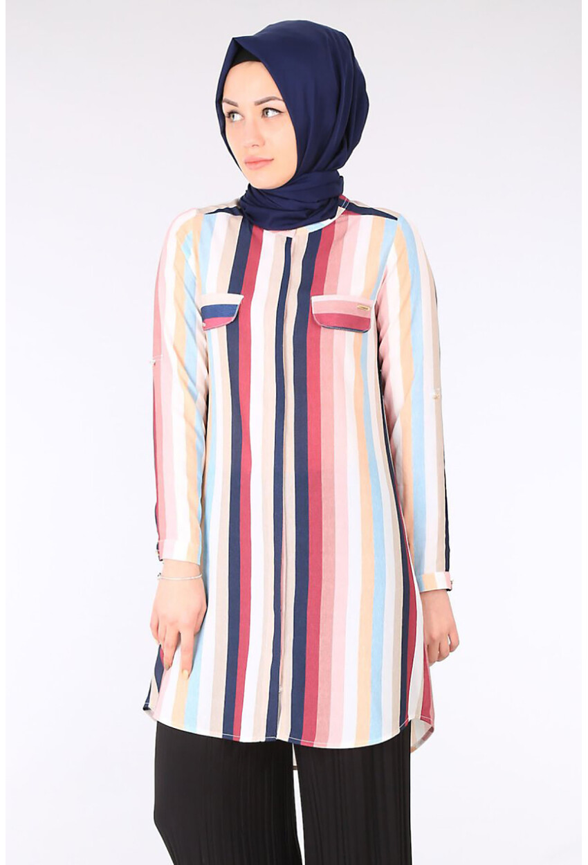 5625 Hakim Yaka Tesettür Tunik