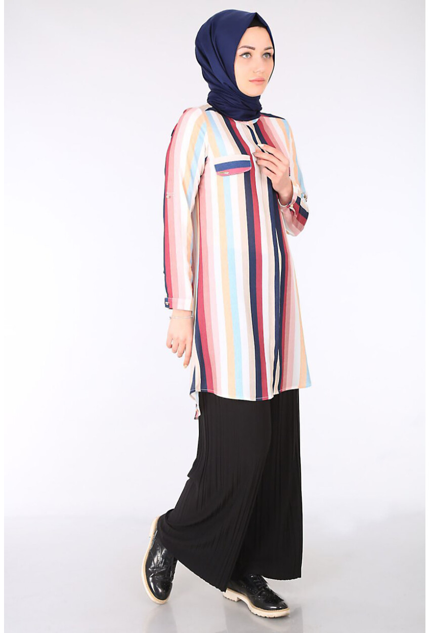 5625 Hakim Yaka Tesettür Tunik