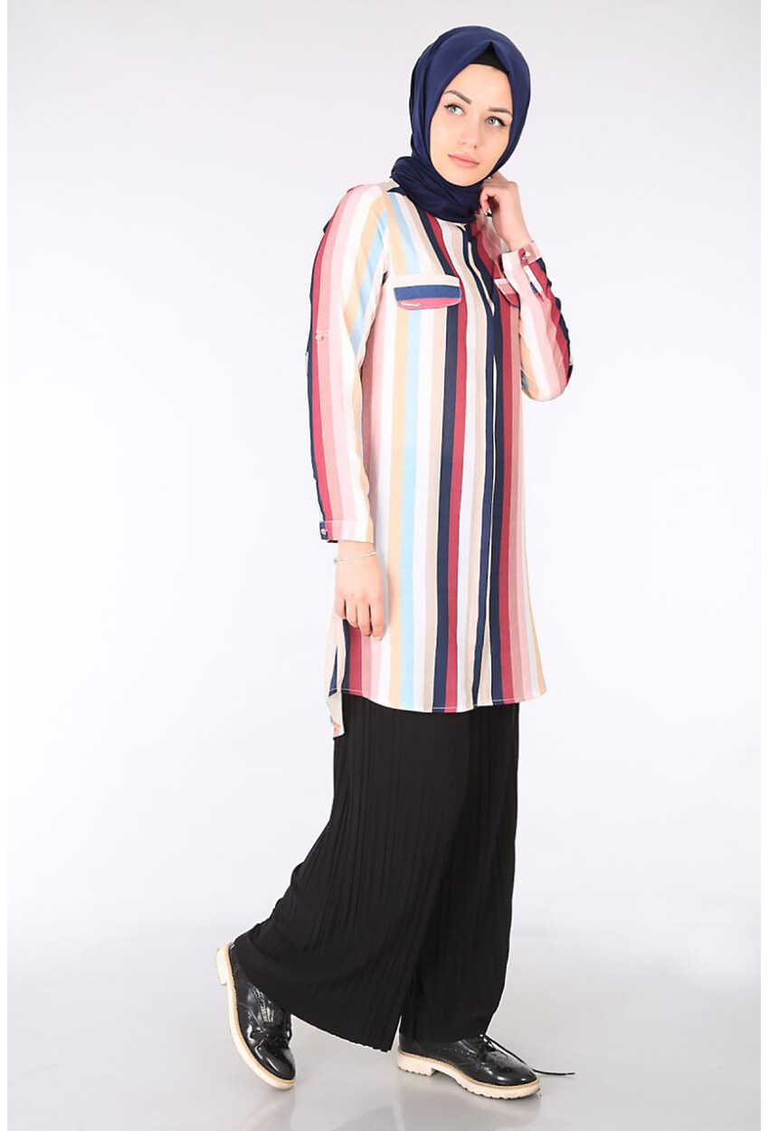 5625 Hakim Yaka Tesettür Tunik