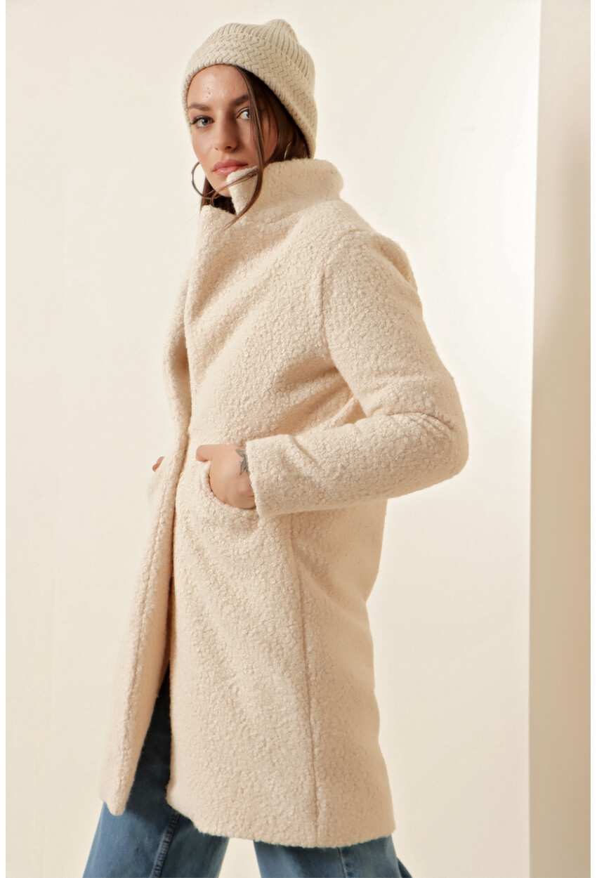 9082 Oversize Kaşe Kaban