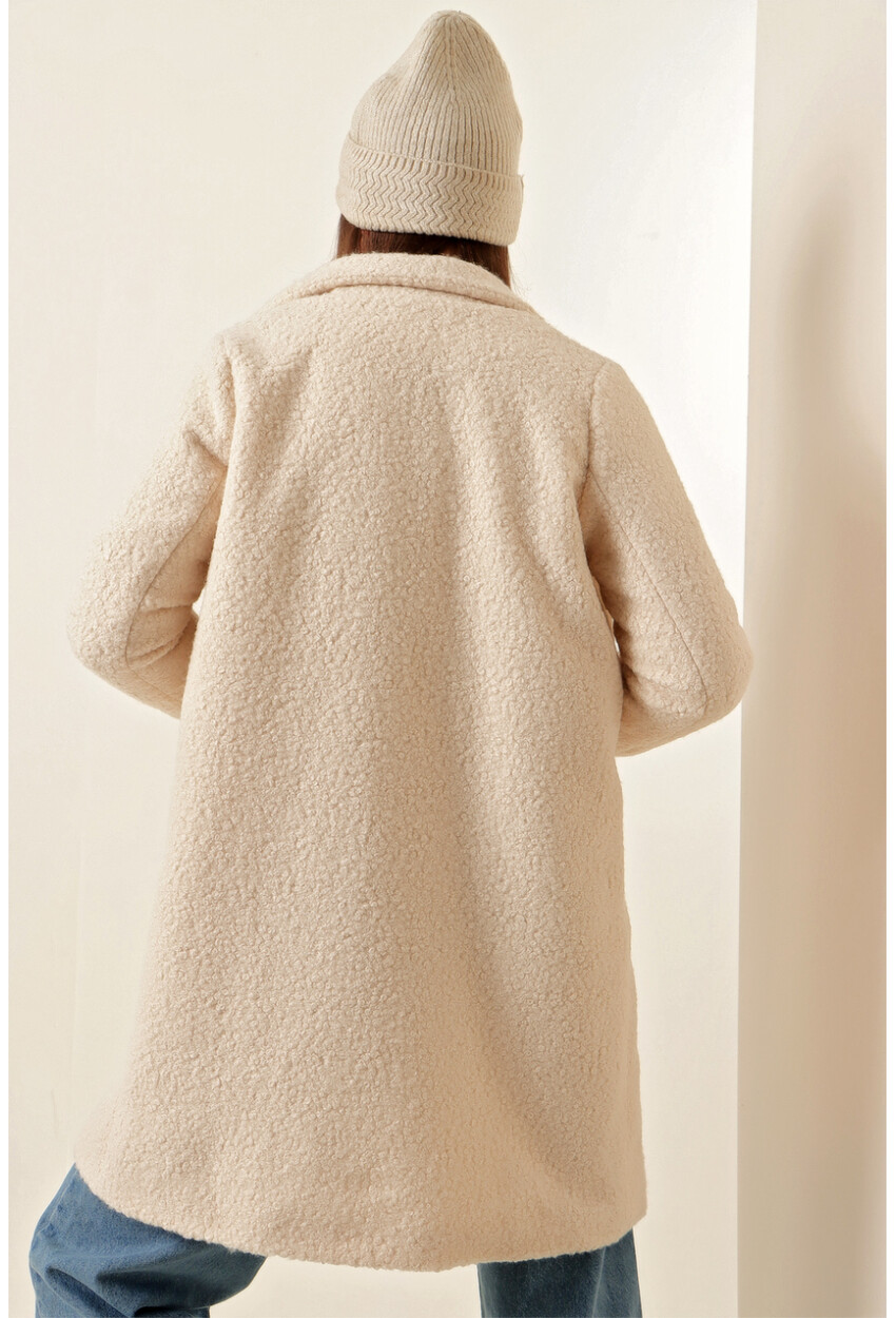 9082 Oversize Kaşe Kaban