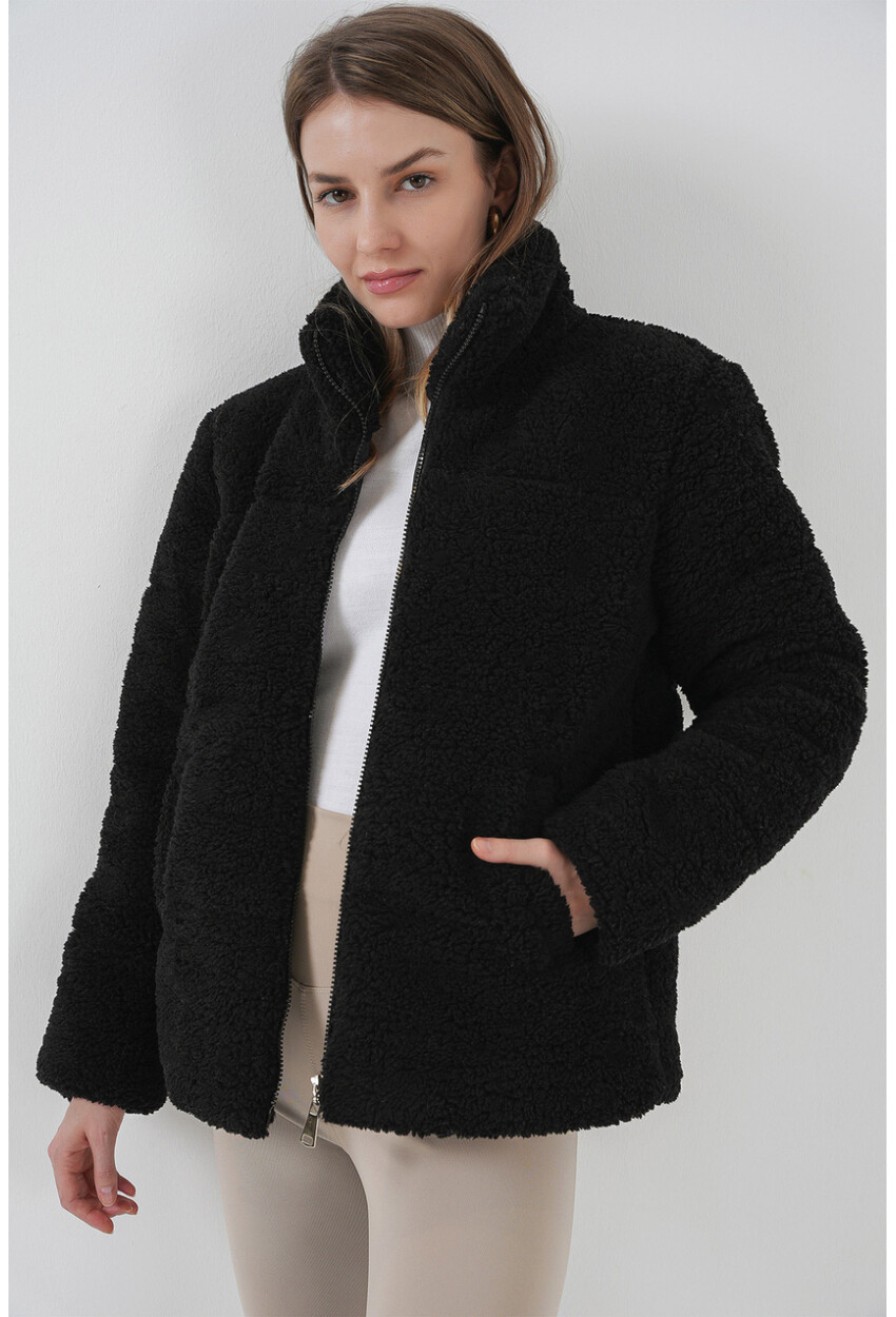 5178 Astarlı Peluş Mont