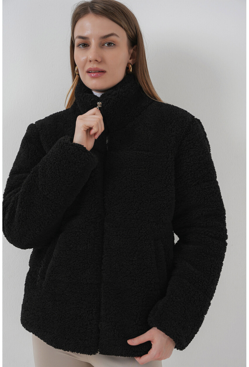 5178 Astarlı Peluş Mont