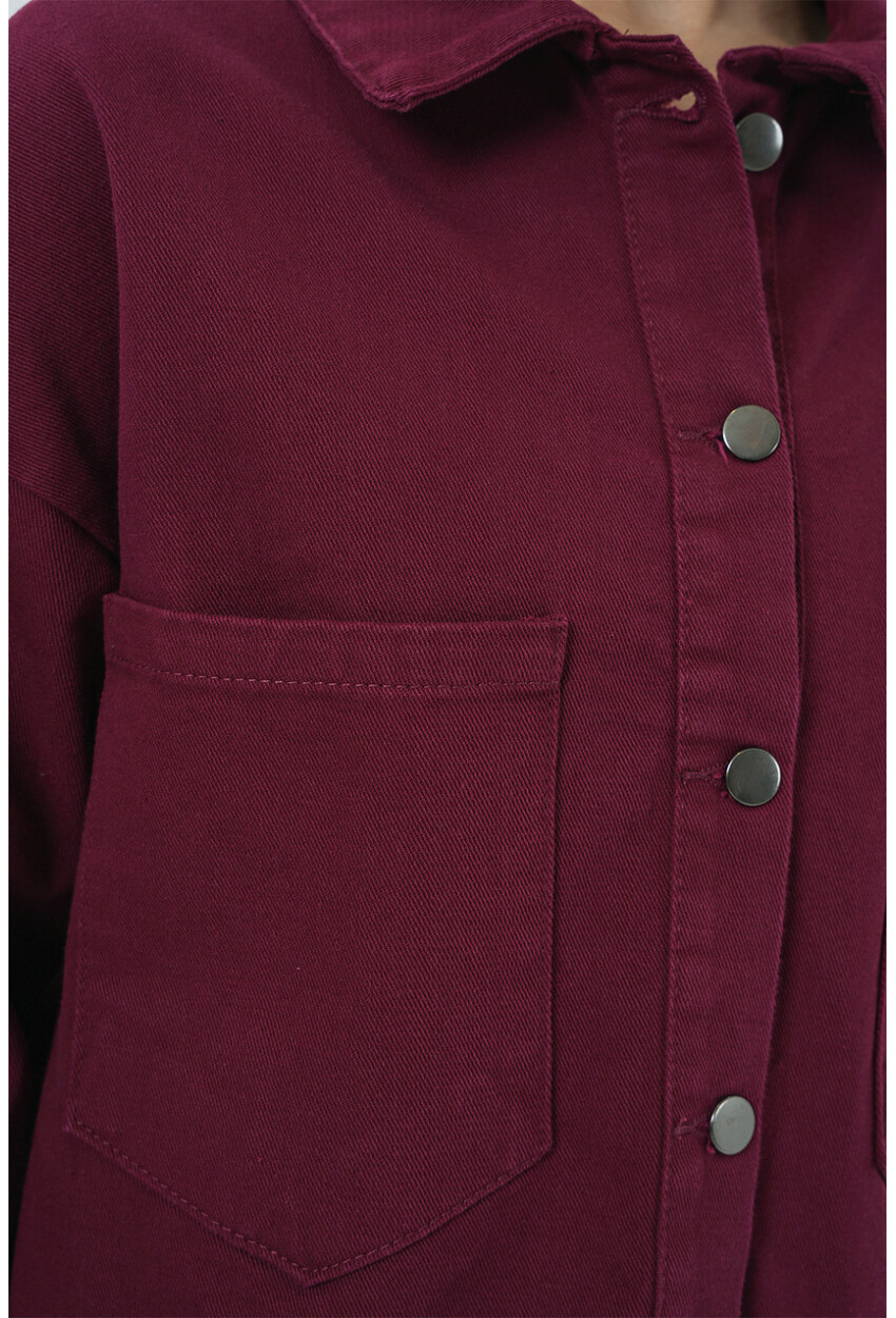 20192 Oversize Gabardin Gömlek Ceket