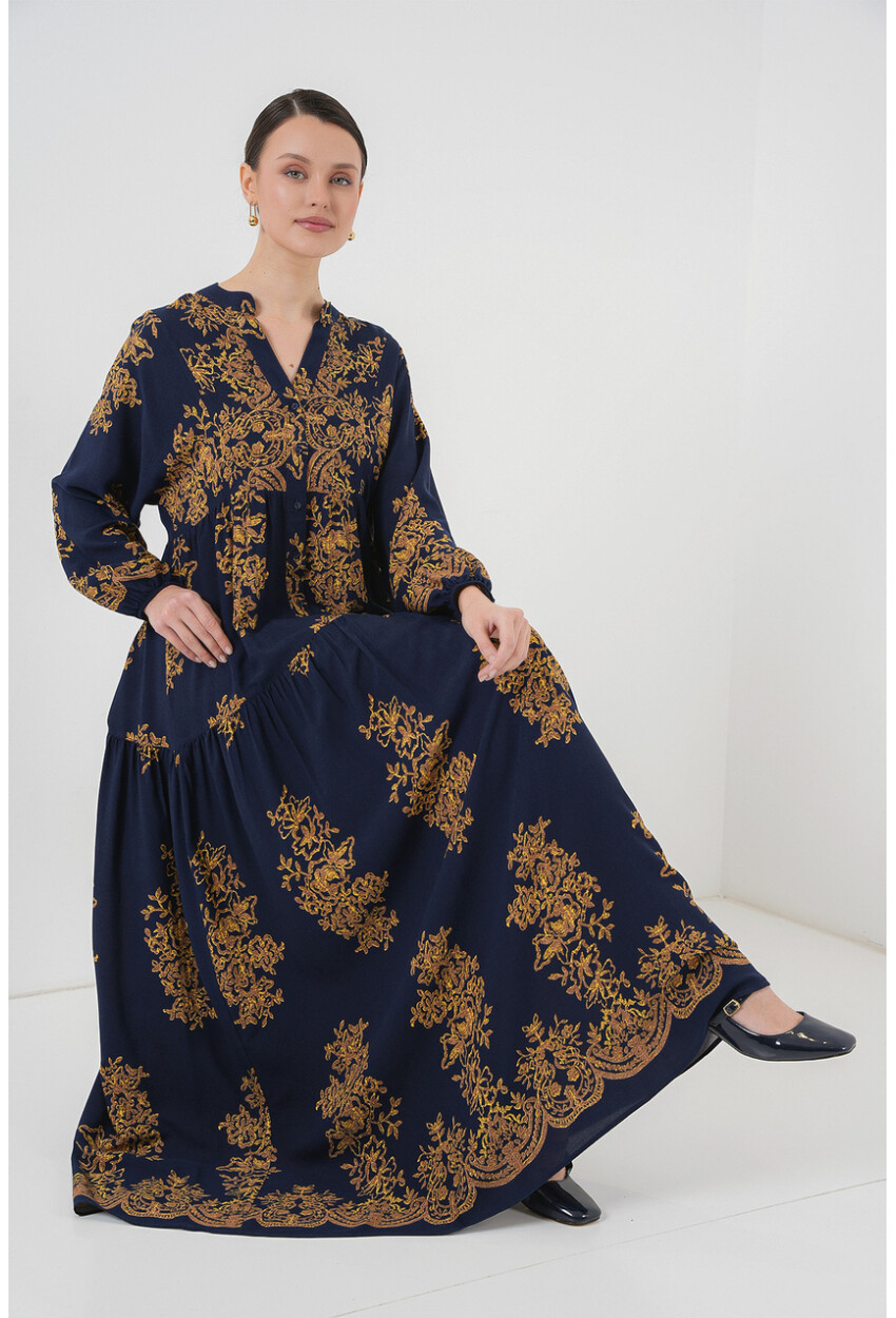 2423 Authentic Patterned Dress