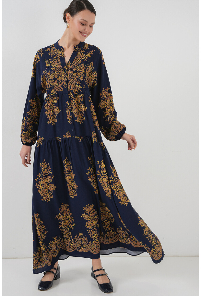 2423 Authentic Patterned Dress