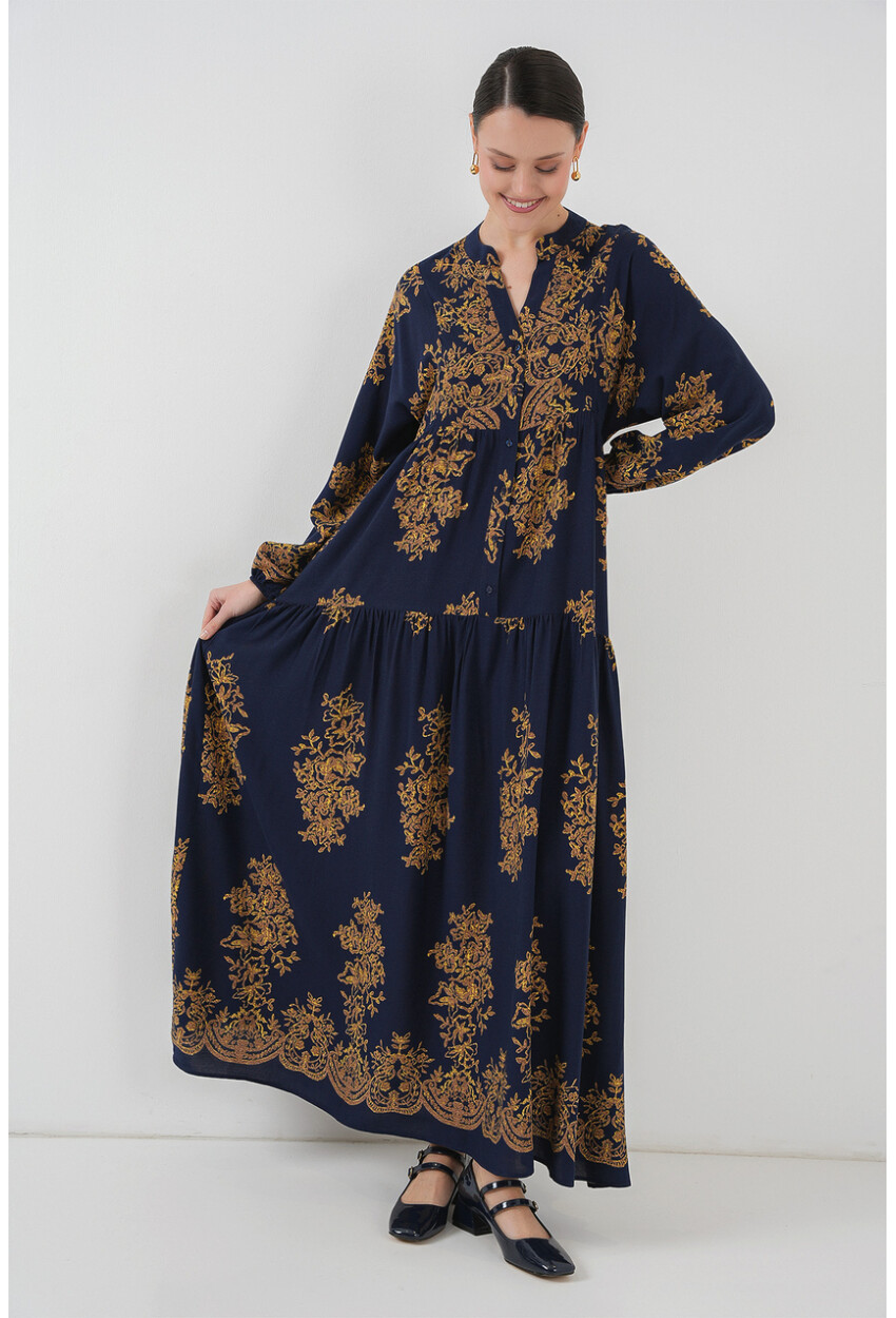 2423 Authentic Patterned Dress