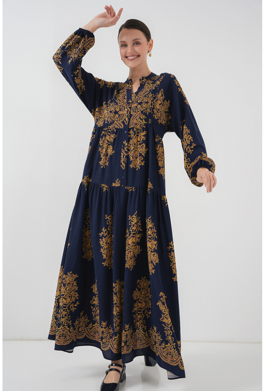 2423 Authentic Patterned Dress