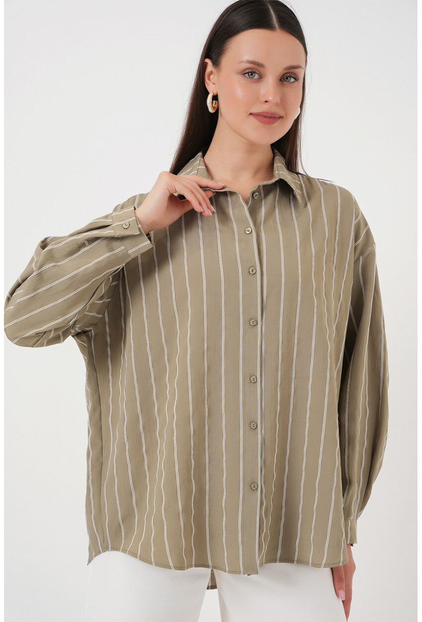3900 Oversized Long Basic Shirt