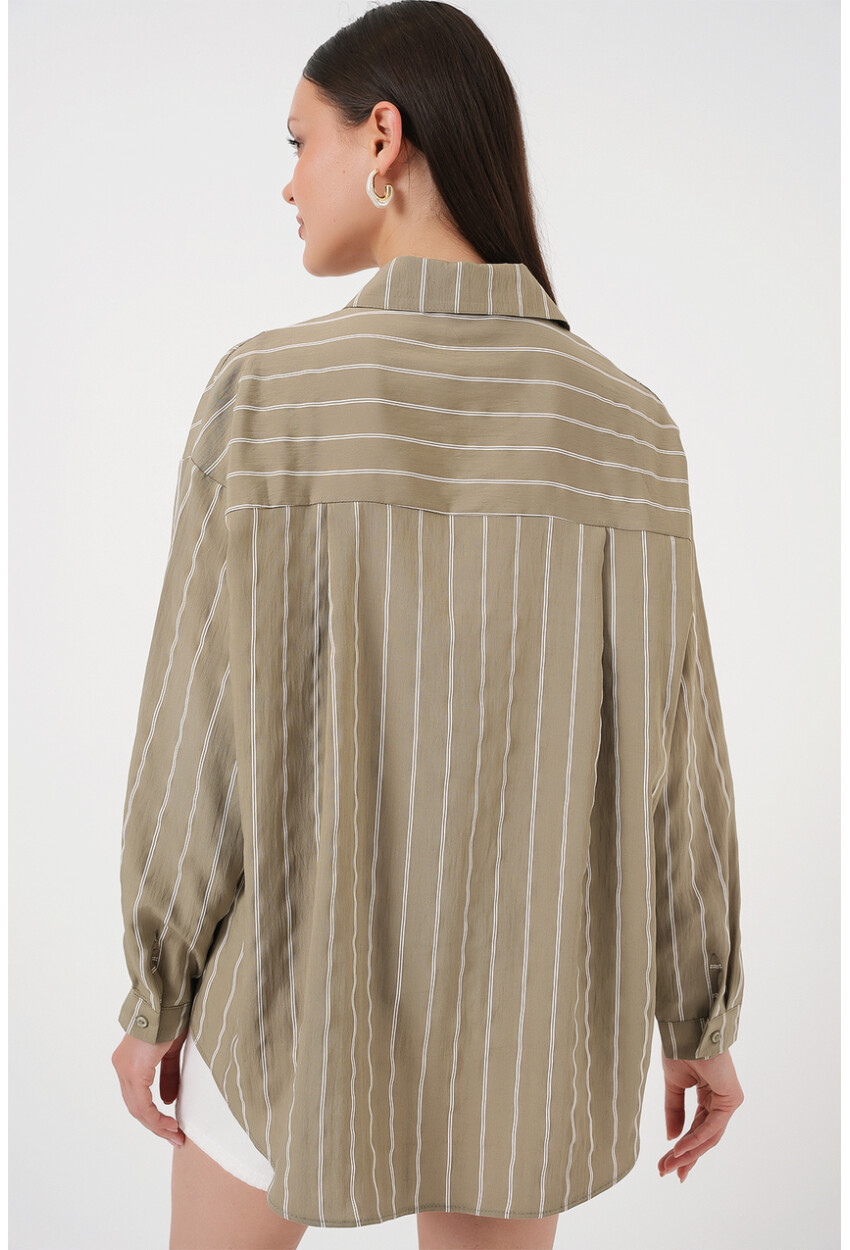 3900 Oversized Long Basic Shirt