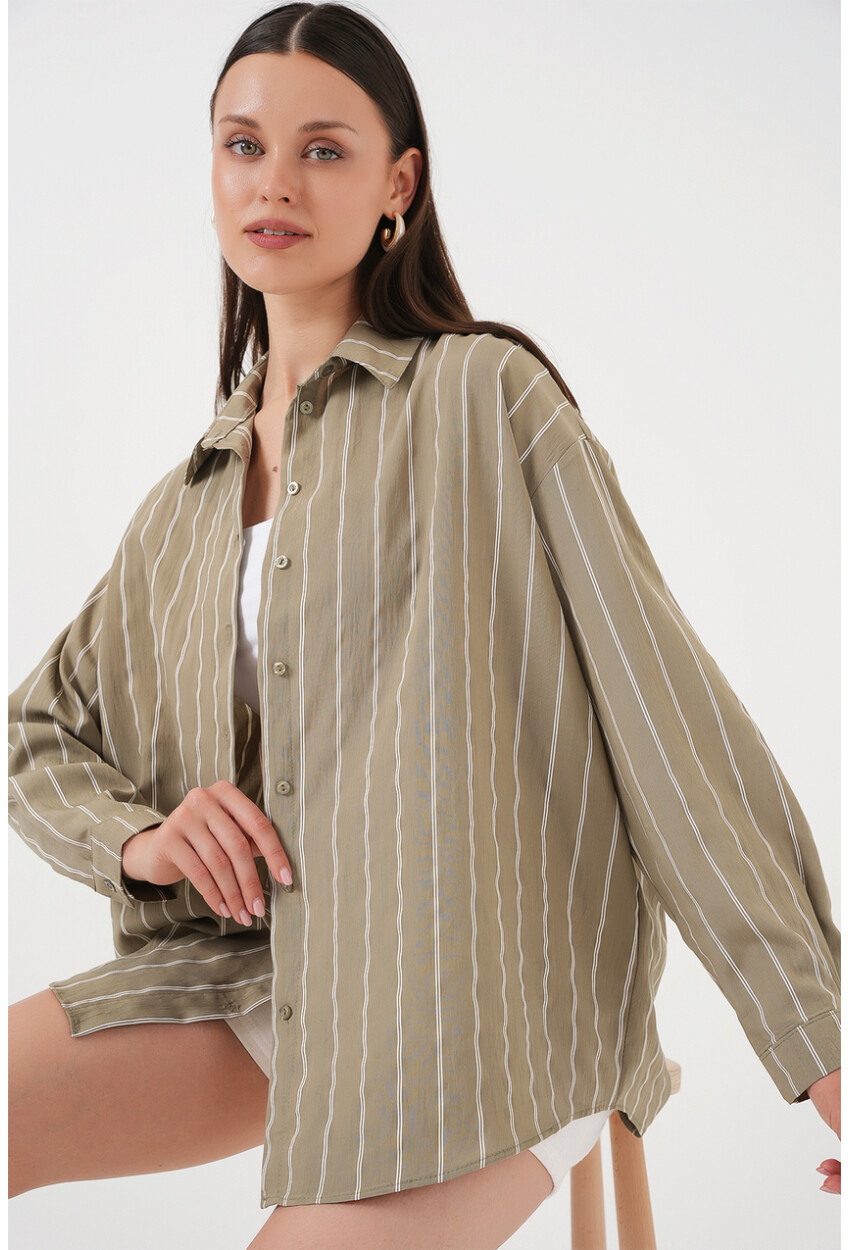3900 Oversized Long Basic Shirt