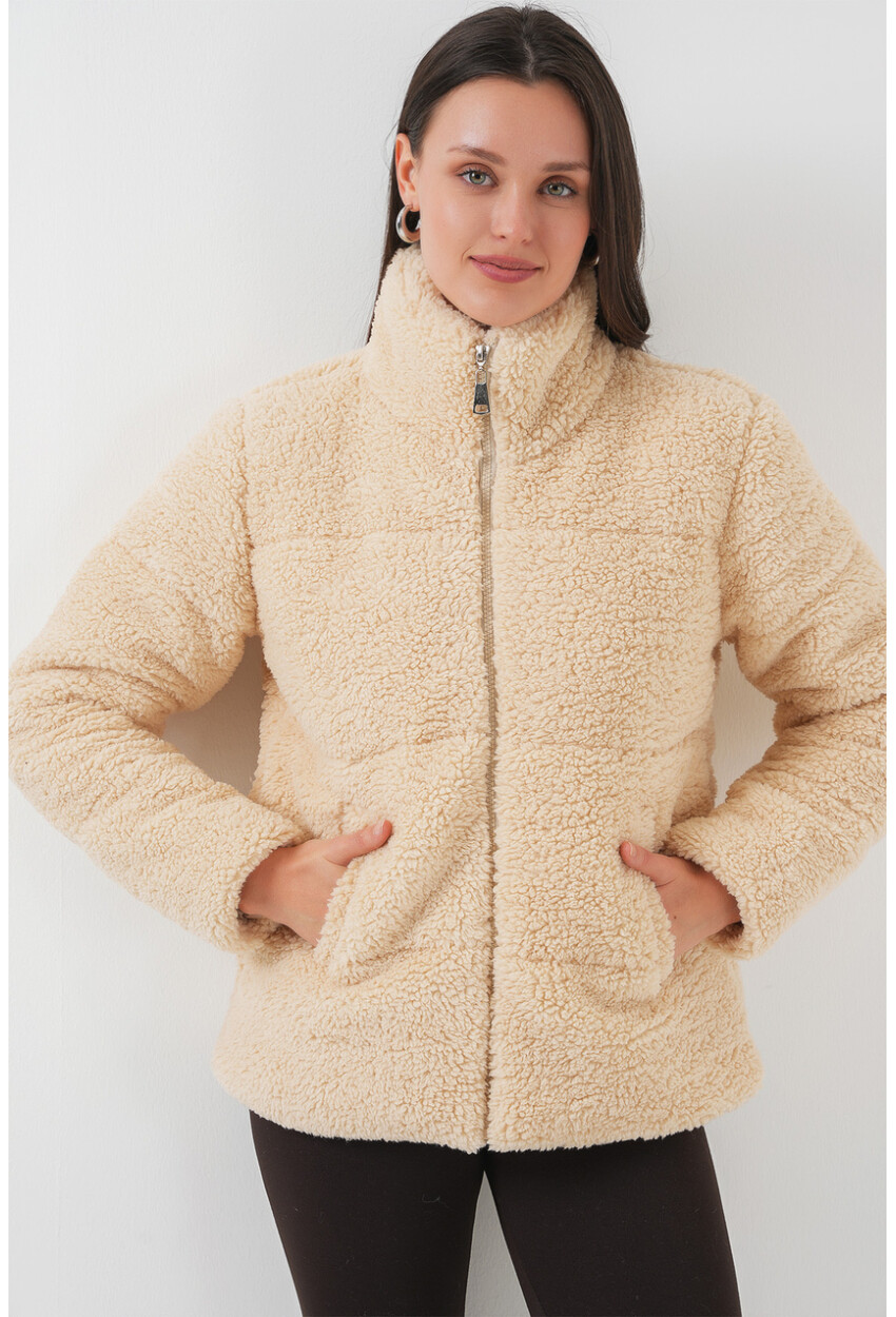 5178 Astarlı Peluş Mont
