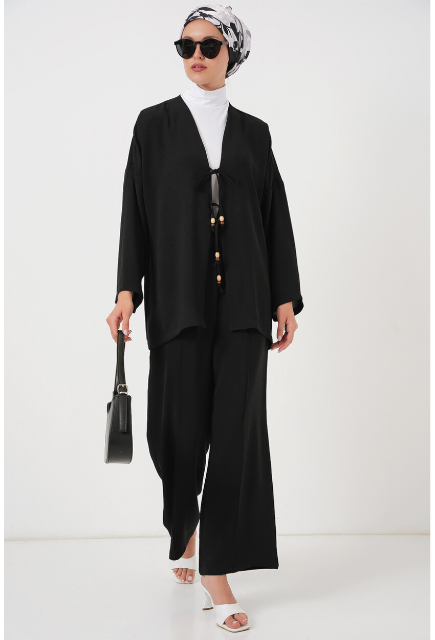 Kadın Ayrobin Kimono Pantolon İkili Takım 6739
